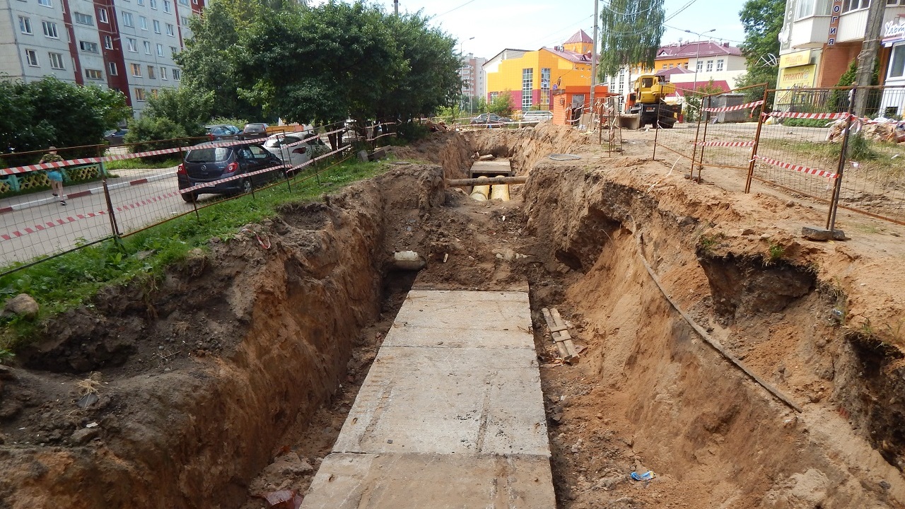 «Квадра» заменила более 300 метров теплосети на улице Ново-Киевской в Смоленске 